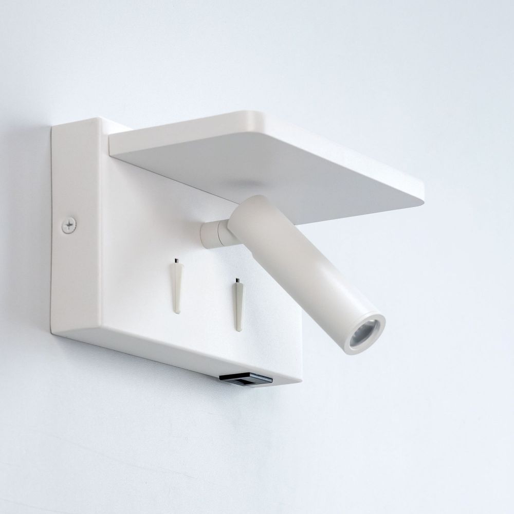 Citilux Декарт CL704370 LED USB QI Светильник поворотный Белый