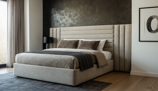 Кровать Совиньон с широким изголовьем