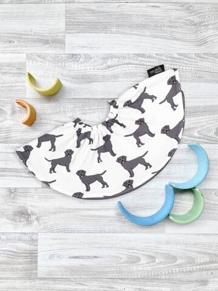 Двусторонний нагрудник Mjölk Собачки NEW