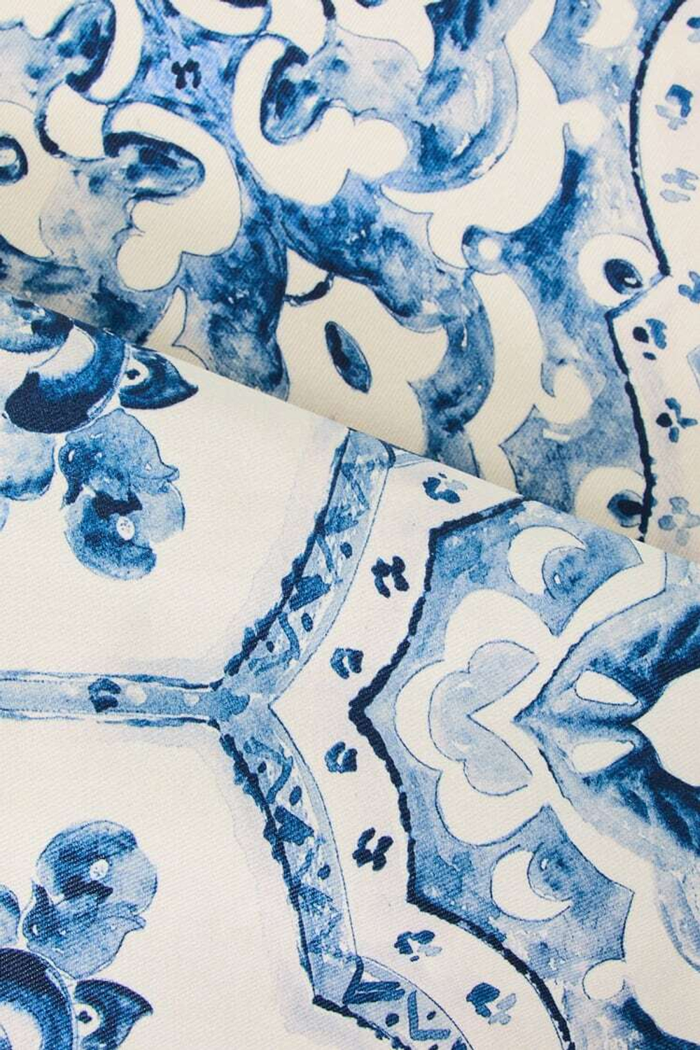 ZARA HOME МОЗАИЧНАЯ СКАТЕРТЬ С ПОЛИМЕРНЫМ ПОКРЫТИЕМ, СИНИЙ