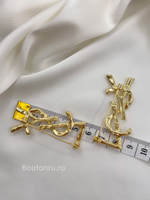 Брошь СЛ. золотистая 5 см