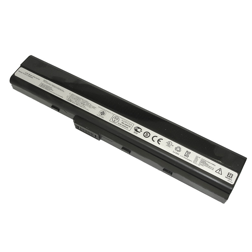 Аккумуляторная батарея для ноутбука Asus A42, A52, K52  4400mAh A32-K52 черная