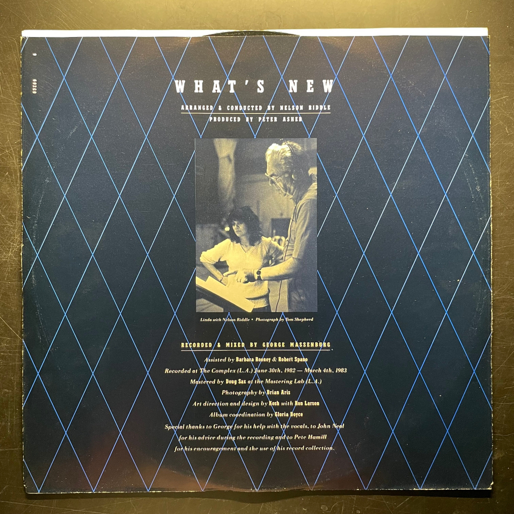 Виниловая пластинка Linda Ronstadt & The Nelson Riddle Orchestra ‎– What's New LP