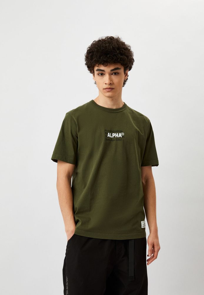 Футболка Alpha Industries Alpha Code Graphic Tee Olive