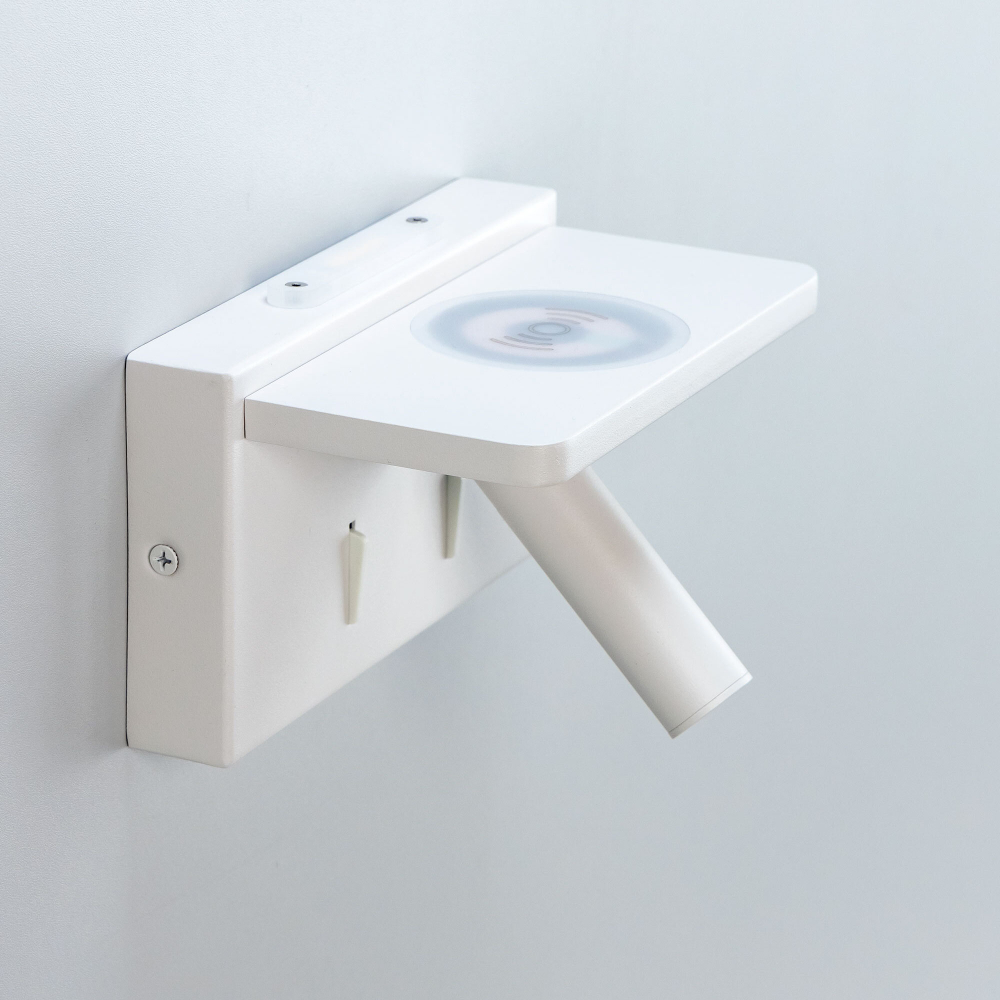 Citilux Декарт CL704370 LED USB QI Светильник поворотный Белый