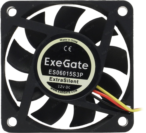 Вентилятор ExeGate &lt;EX283369RUS&gt; ES06015S3P (3пин, 60x60x15мм)