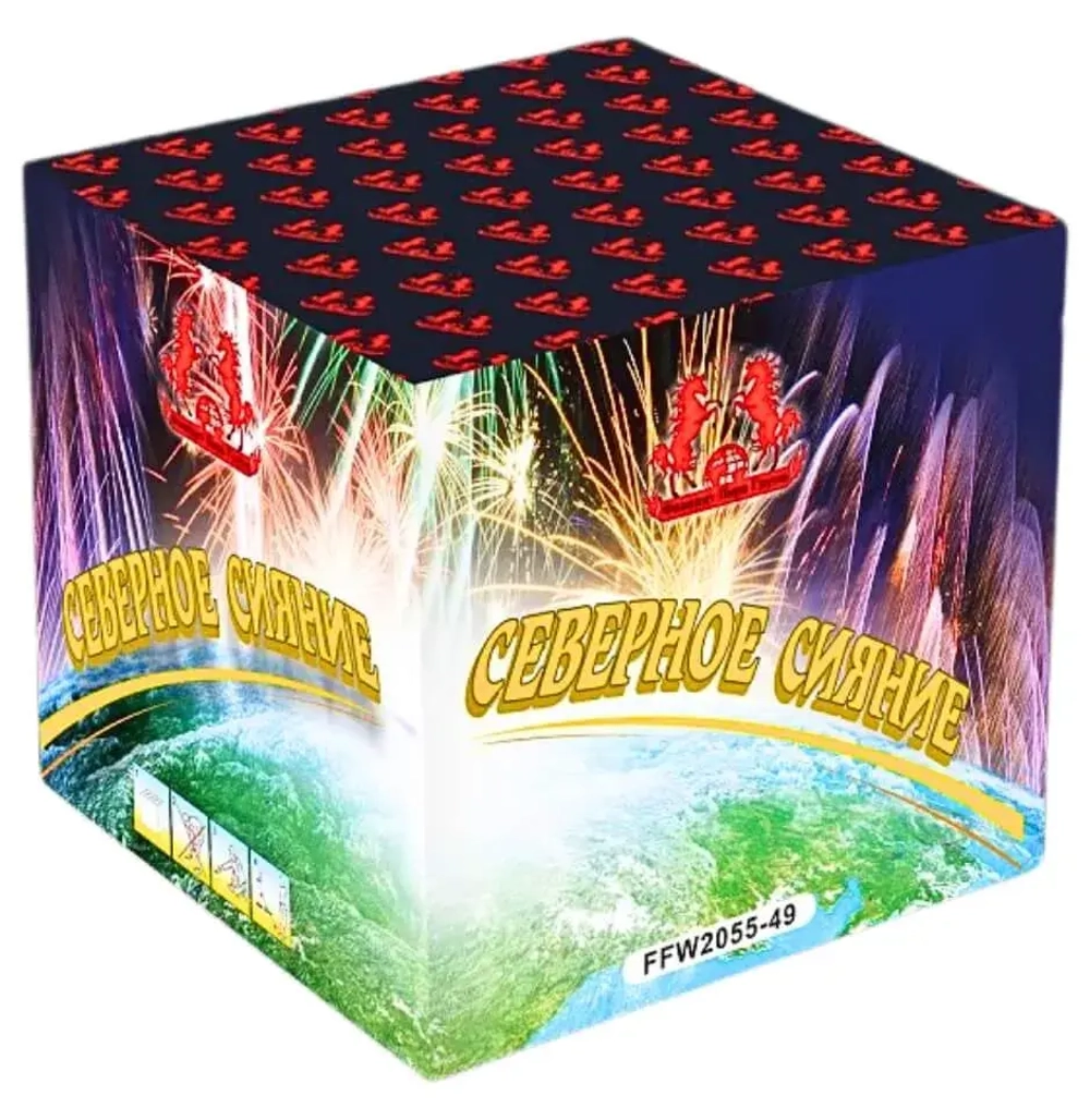 Батарея салютов Северное сияние (FFW2055-49) от Фаворит Пиро Групп, 49 залпов, 30 мм