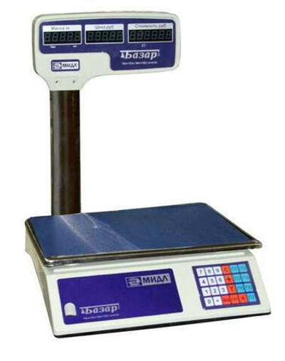 Торговые весы МИДЛ МТ 30 МГДА "Базар 2у"