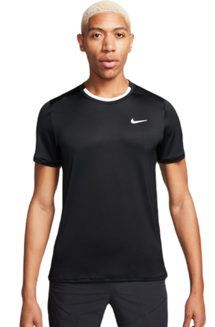 Мужская теннисная футболка Nike Court Dri-Fit Advantage Top - black/white