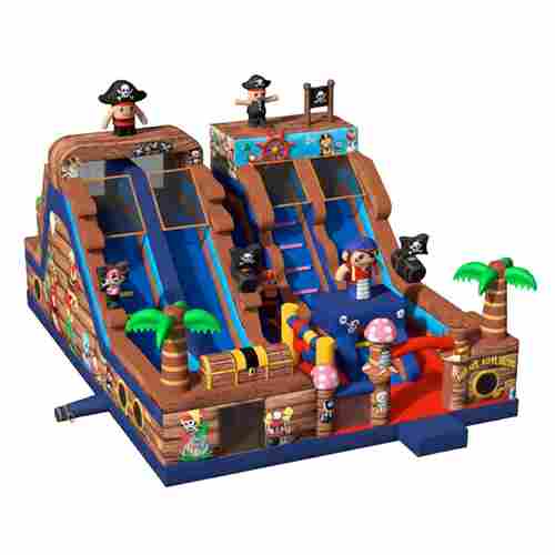 Коммерческий надувной батут «Остров сокровищ» 11×8×6,5 м