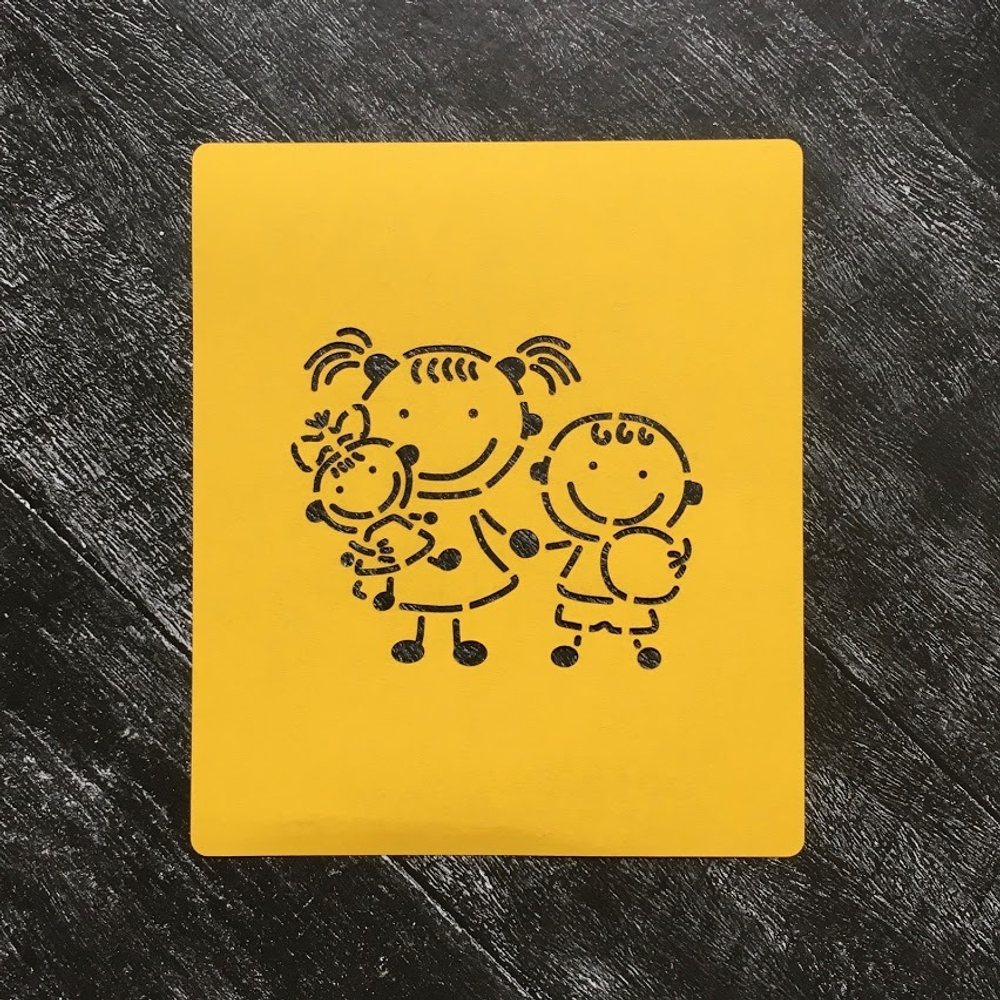 Трафарет №17 Детский сад