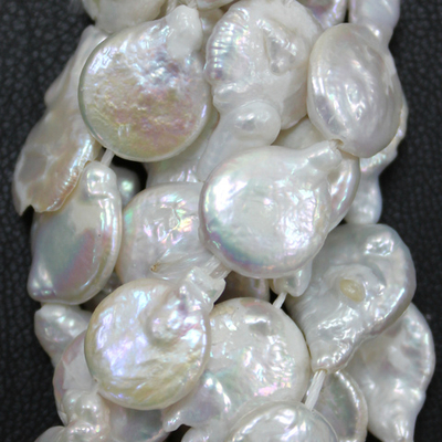 Жемчуг овальный плоский бусины 11мм