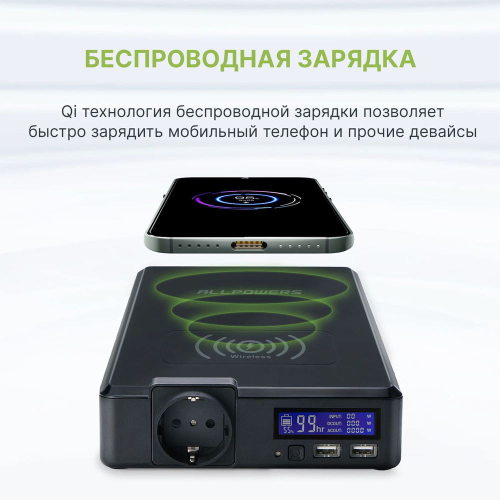 Генератор высокой мощности Allpowers S200, 200 Вт