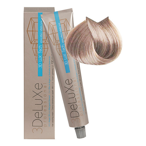 Стойкая крем-краска для волос Оттенок 12.81 Мерцающий платиновый 3DeLuXe 100мл