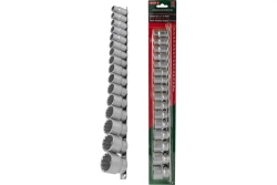 Набор торцевых головок RF-4161-9: 1/2"DR 12-гранных 16пр. (на планке) ROCKFORCE
