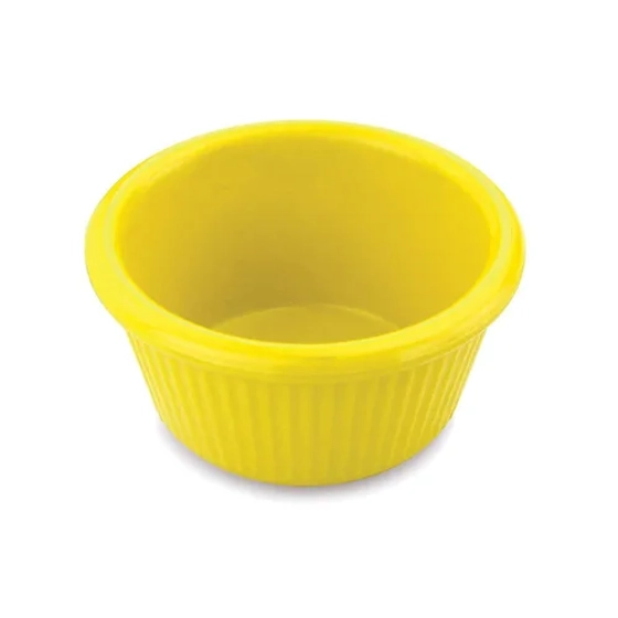 Соусник 80 мл d 7,9 см h4 см круглый пластик желтый P.L. Proff Cuisine