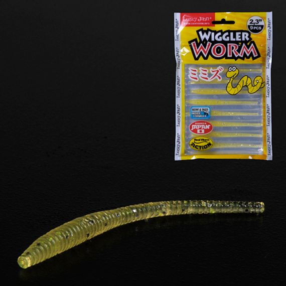 Слаги съедобные LJ Pro Series WIGGLER WORM (5,84 см), цв. 071, 9 шт.