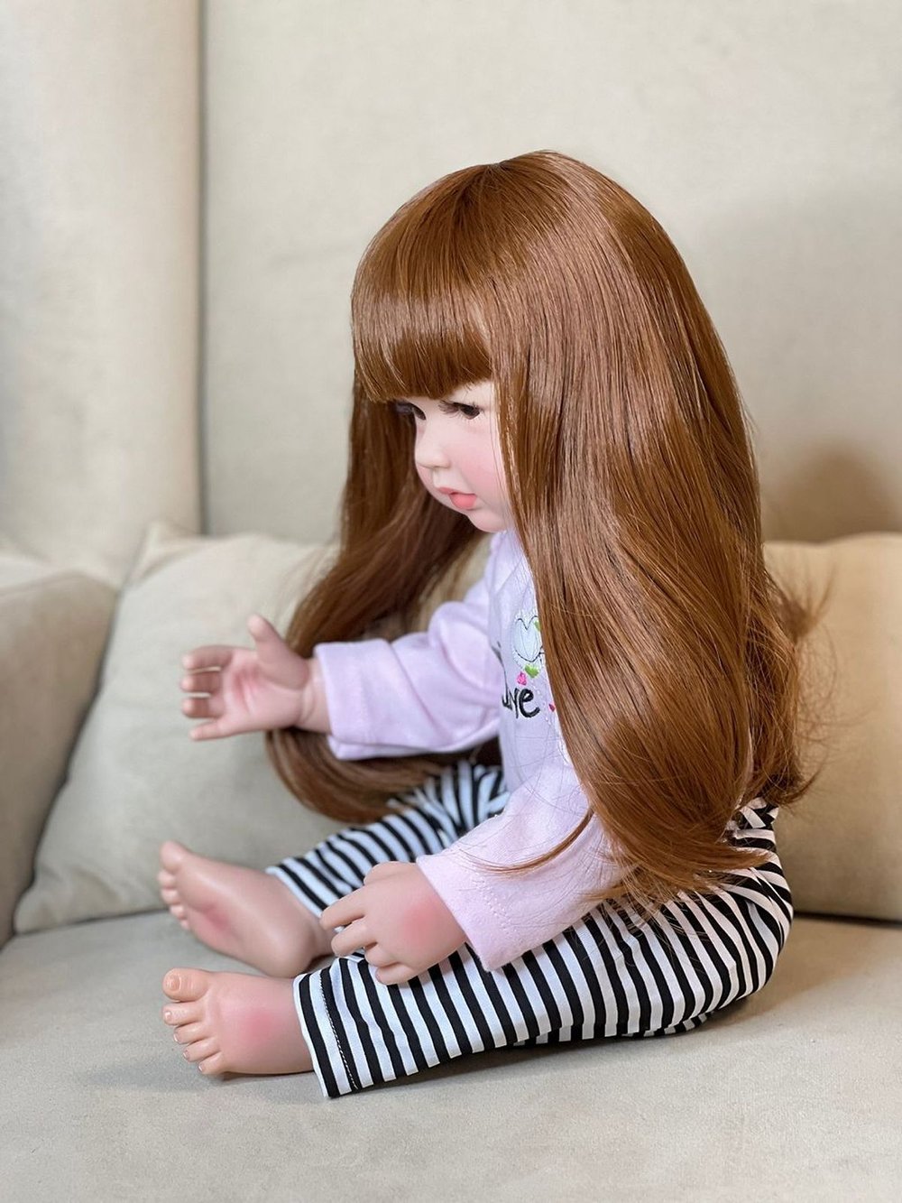 Кукла Реборн виниловая 55см в пакете (FA-320)