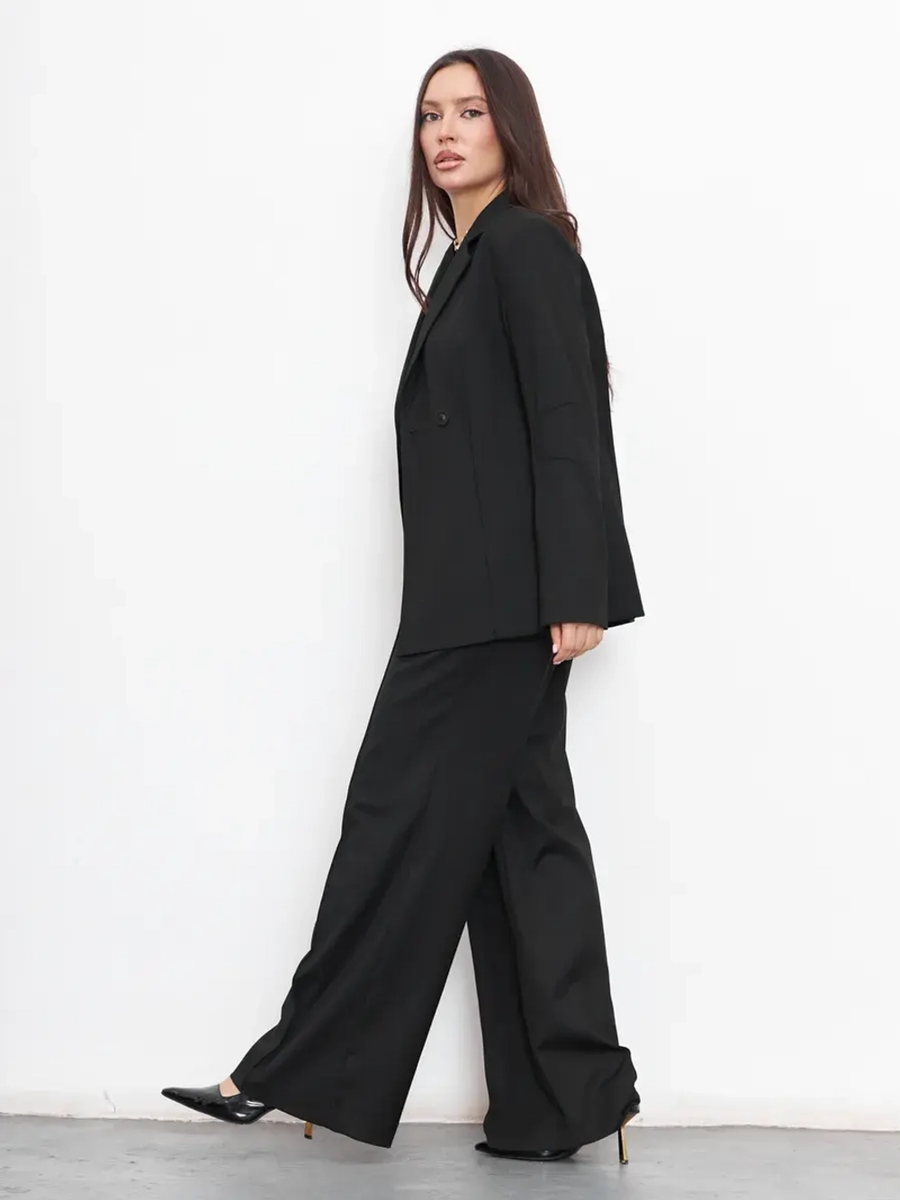 Брюки палаццо классические