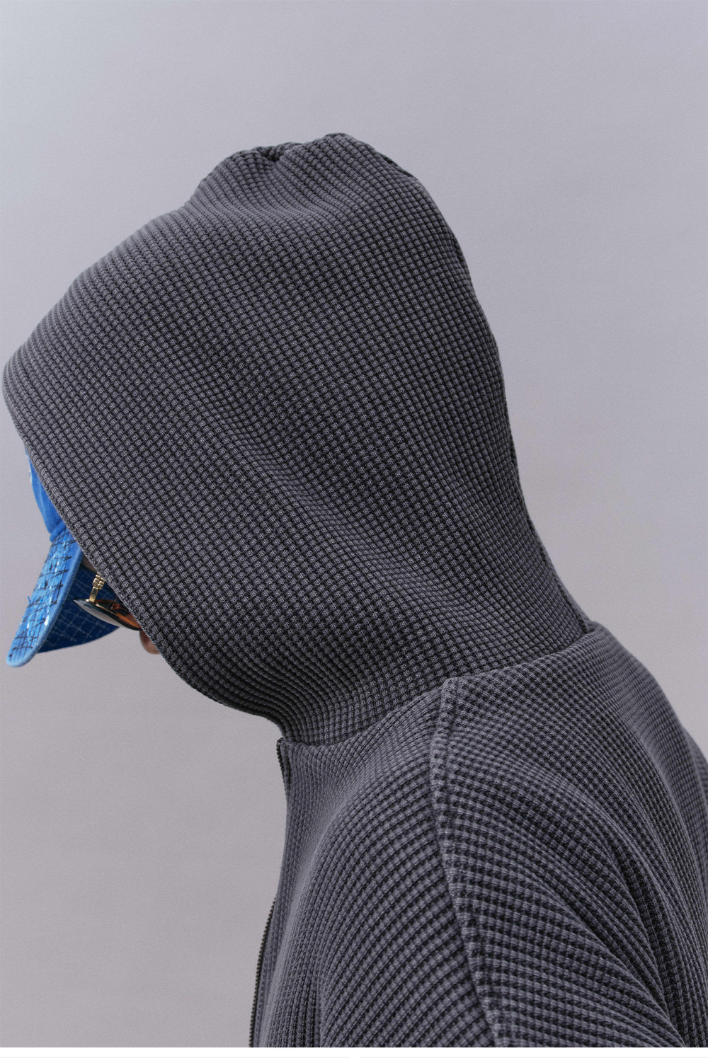 Худи Двухсторонний Nothomme Monterest vintage waffle knit reversible relaxed fit hooded