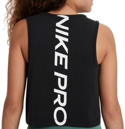 Футболка для девочки теннисная Nike Kids Dri-Fit Pro Training Tank Top - черный