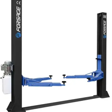 Подъемник двухстоечный электрогидравлический 4т (380В, 2.2кВт, высота подхвата 90-1900мм) PULI-Forsage PL-4.0-2B