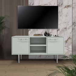 Тумба под ТВ Арт Колор matte 117см Стайл Сильвер Серый дым матовый