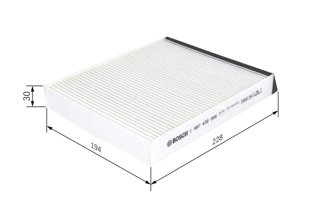 BOSCH - 1987432069-BOC - Filter, cabin air