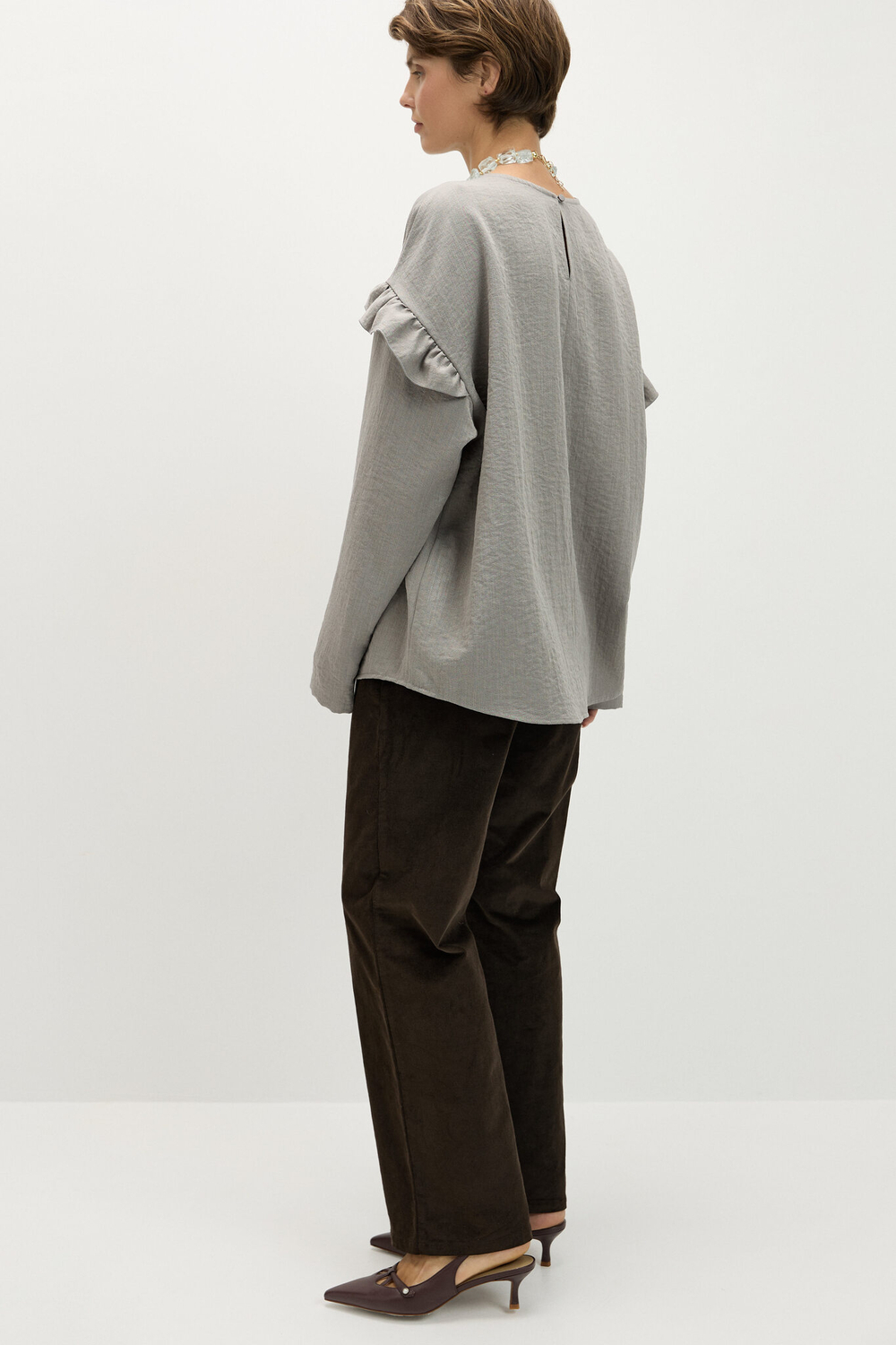 Блуза свободного кроя