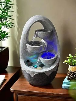 Waterfall Фонтан декоративный Uovo с подсветкой