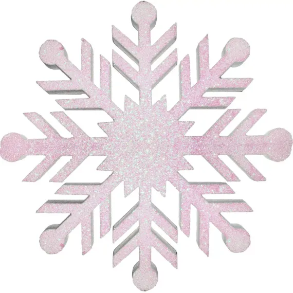 Снежинка из пенофлекса Резная 300 мм., белый, ПромЕлка (CP-300White)