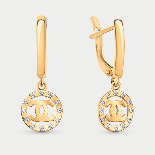 Серьги золотые