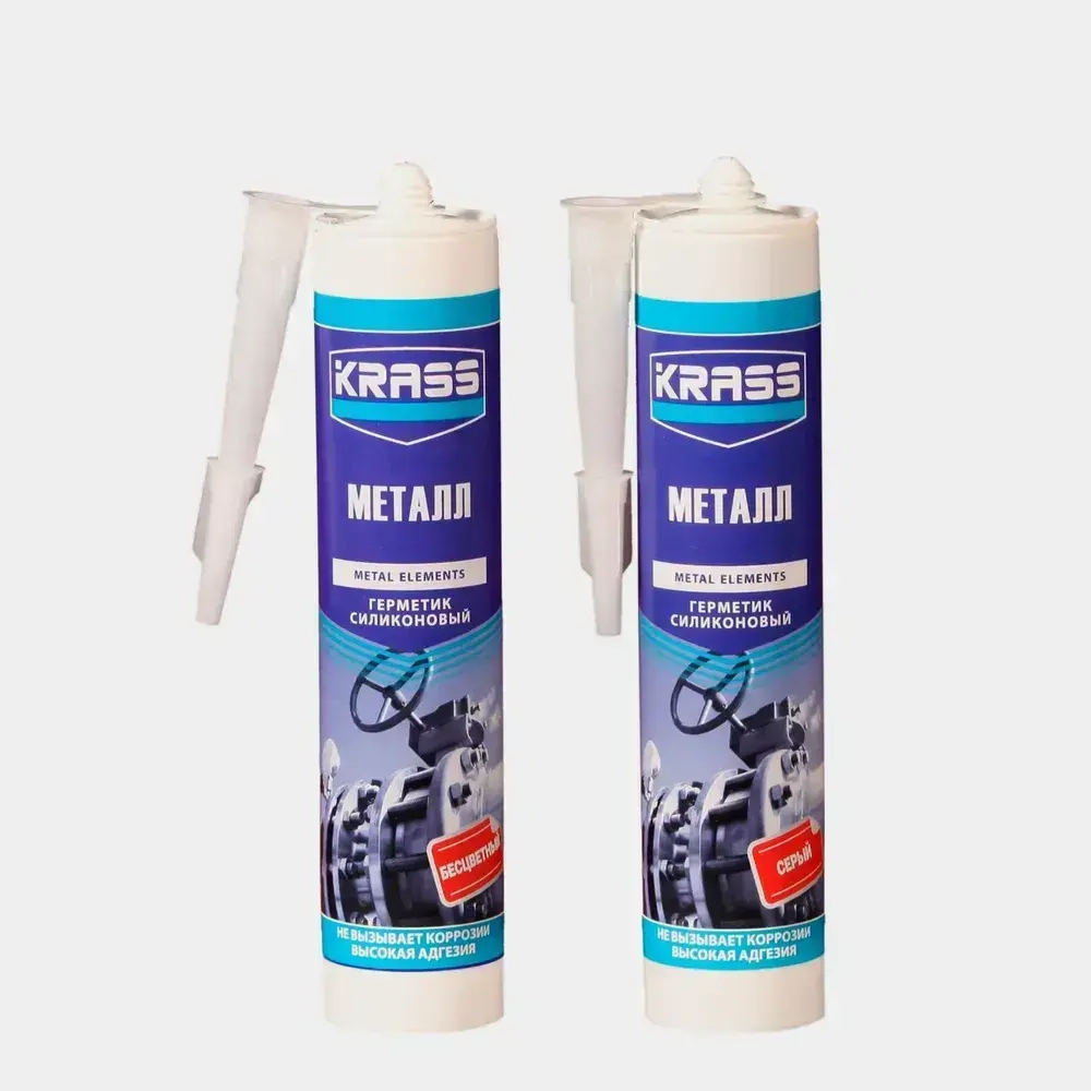 КРАСС герметик для металла, серый, 300 мл