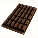 Форма силиконовая для приготовления пирожных mini buche, 17х30 см