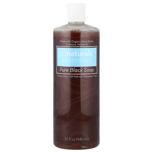 Vitacost, Glonaturals™ Essentials Collection, Pure Black Soap, 32 fl oz (946 ml)