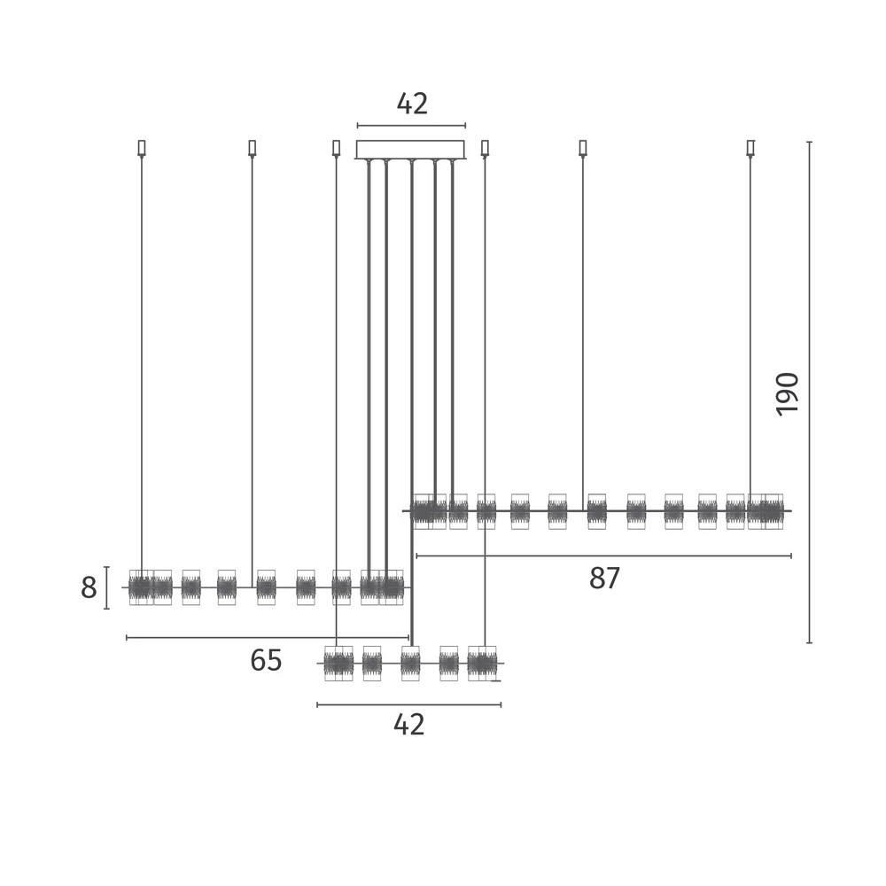 Подвесная люстра Divinare MONNA 1933/06 SP-120
