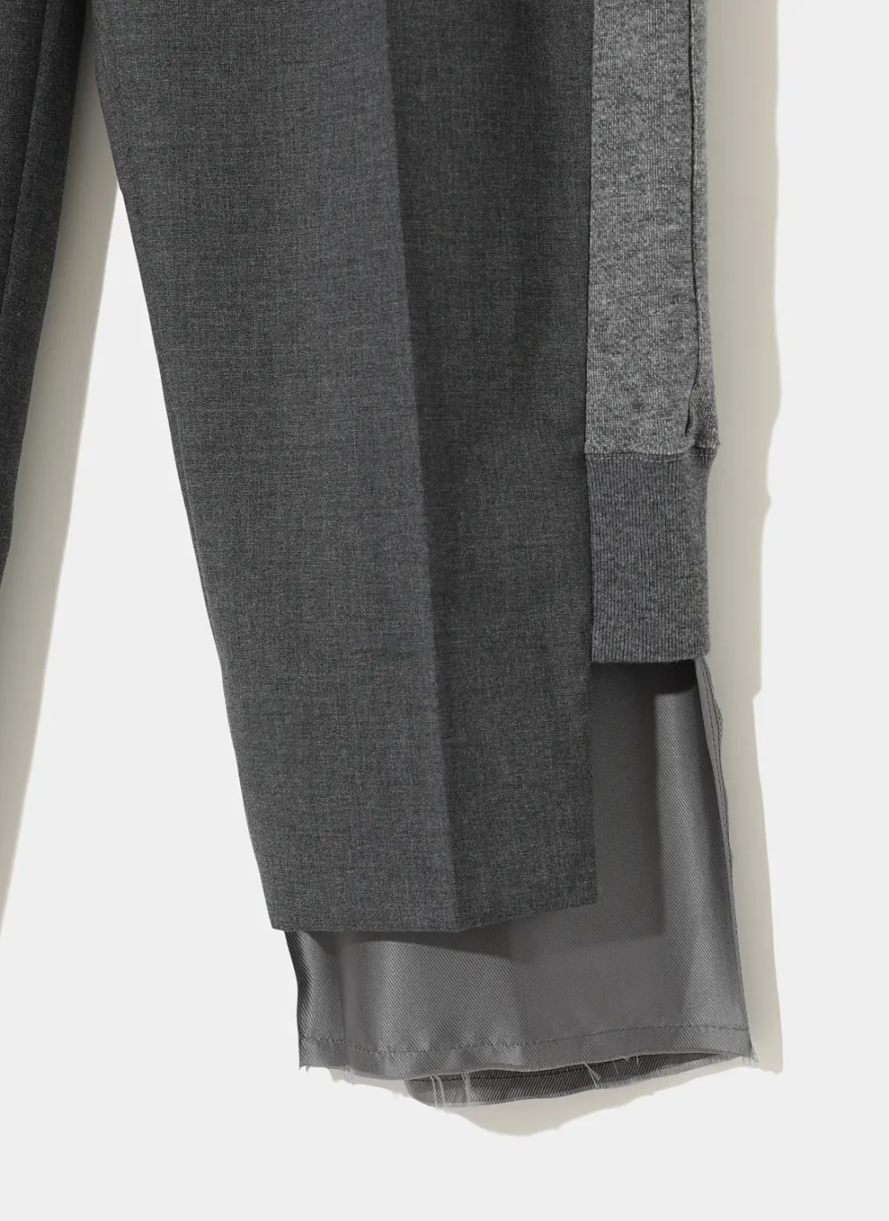 UNDERCOVER БРЮКИ КОМБИНИРОВАННЫЕ СЕРЫЕ