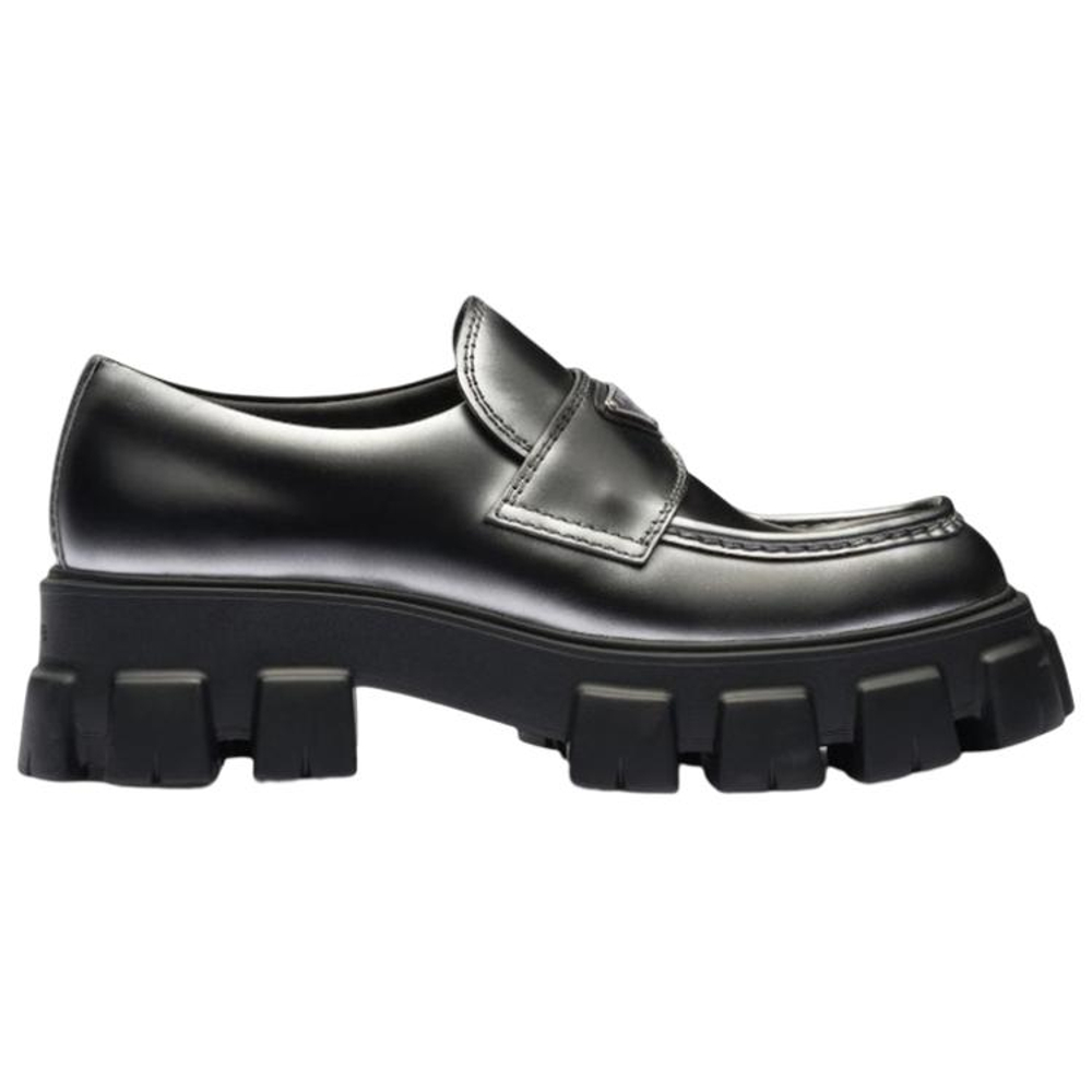 PRADA Monolith Leather Loafers