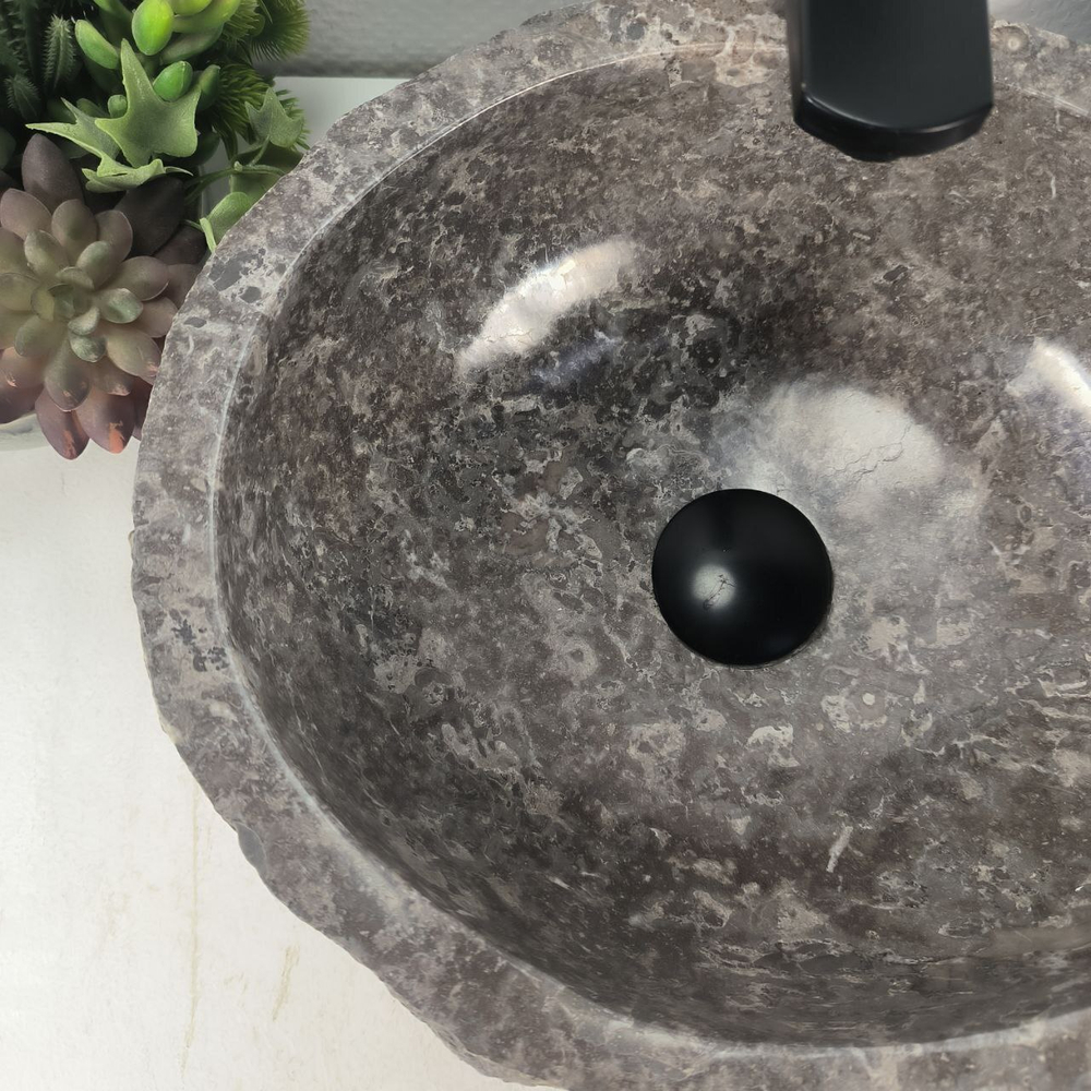 Раковина из мрамора Erozy Grey EM-64638 37*32*16 0191