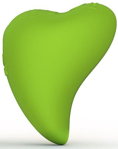 Зеленый перезаряжаемый вибромассажер Fresh by Leaf (Цвет: зеленый)