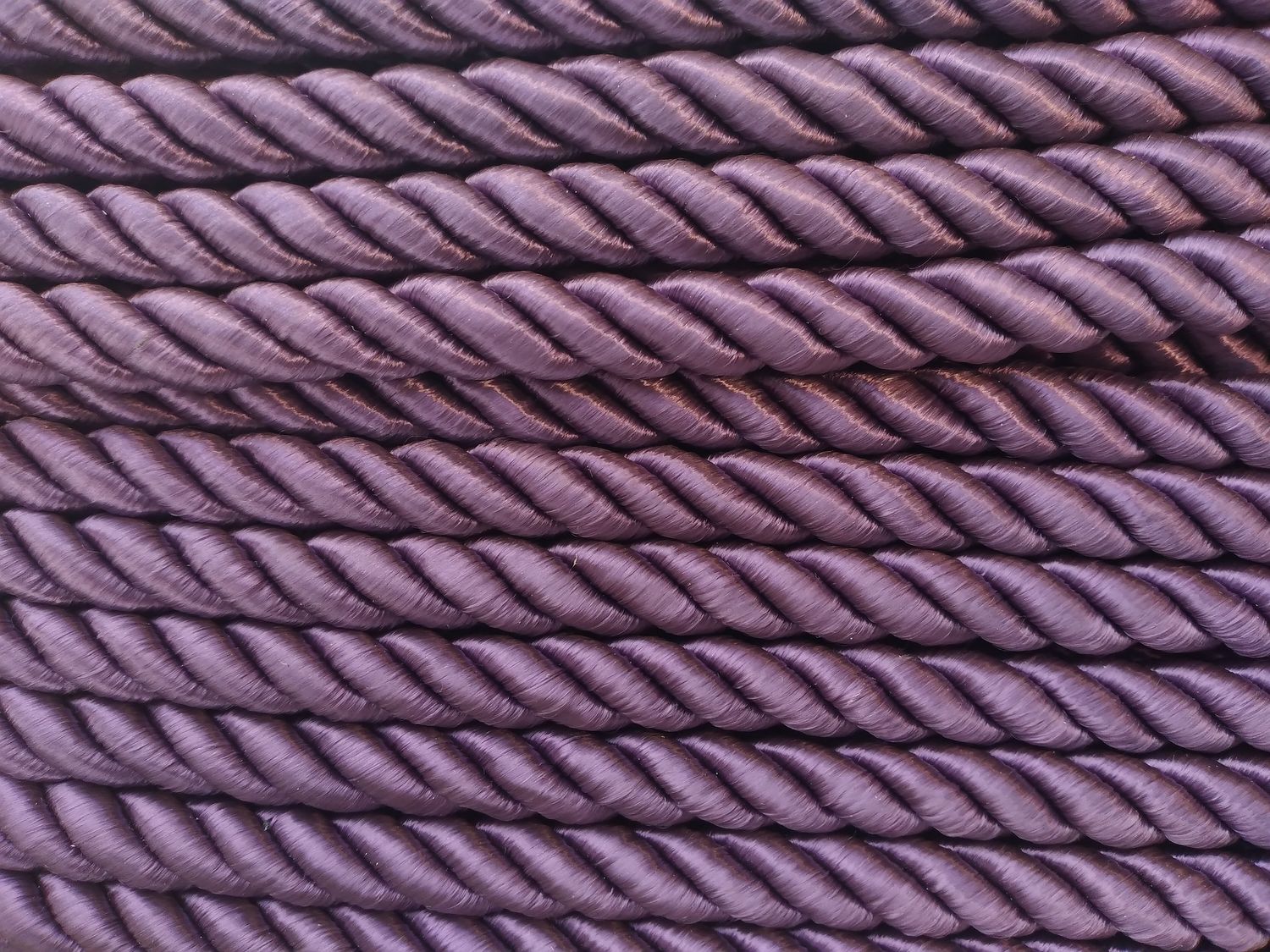 шнур витой однотонный 10мм фиолетовая 69