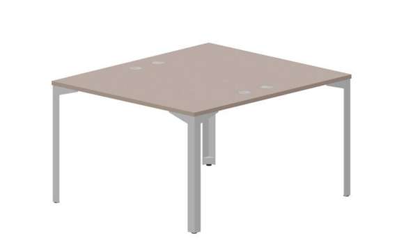 Составной стол на 2 рабочих места 118х136,6х75см (4 громмета)