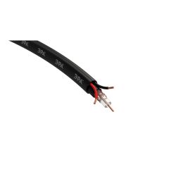 Кабель для аналогового видеонаблюдения ЭРА КВК-П-2 +2x0,5 мм2 бухта 200 метров, чёрный | Кабель для видеонаблюдения