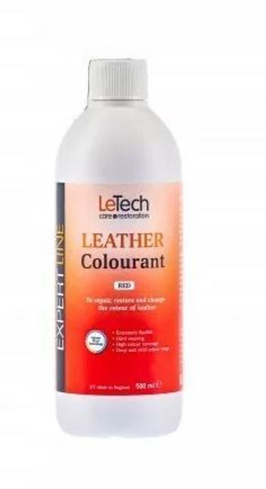 LeTech Expert Line Краска для кожи (Leather Colourant) Red, 500мл