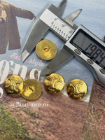 Пуговицы Сел. золотистые