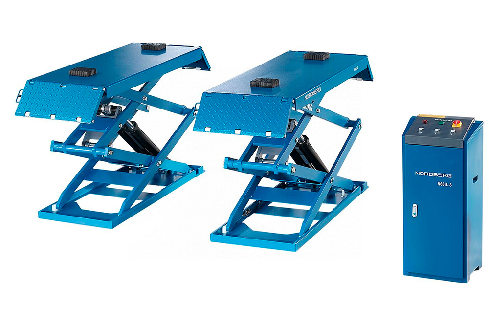 NORDBERG (N631L-3B_380) Подъемник ножничный низкопрофильный, г/п 3 т (380В)