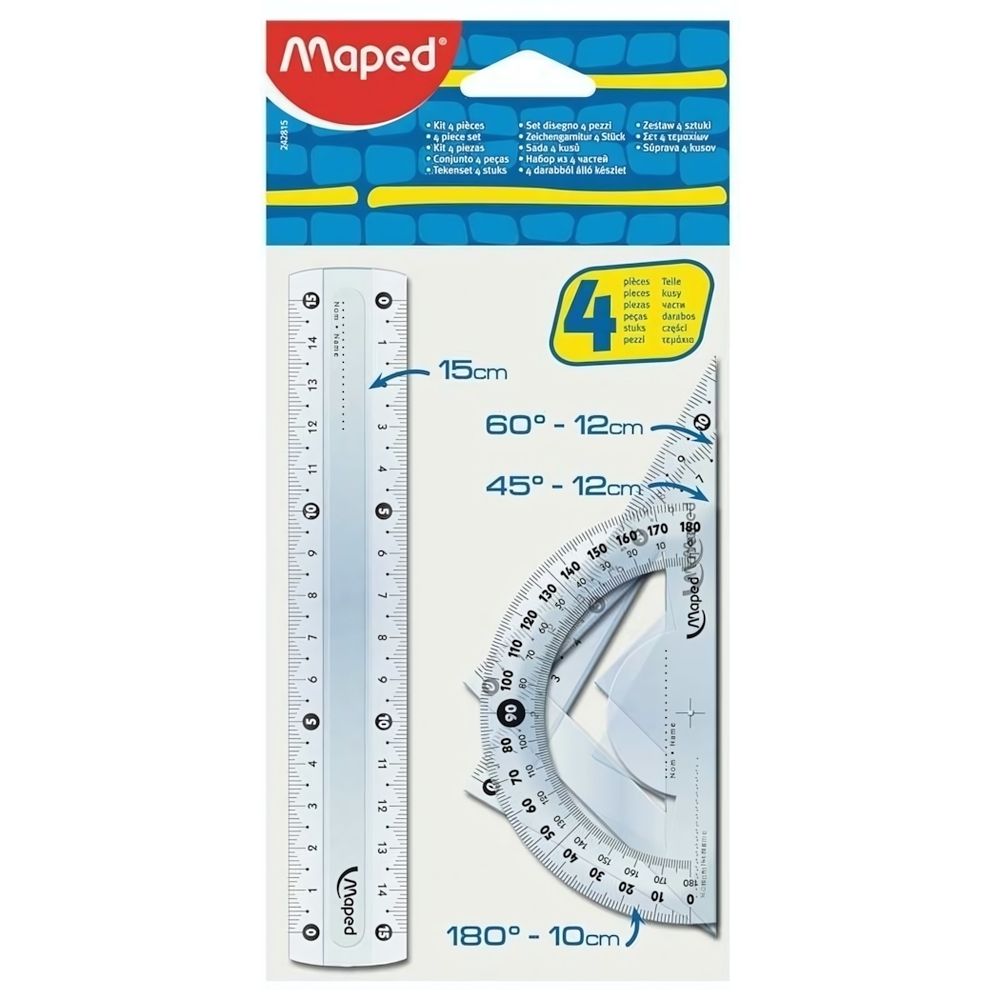 Набор чертежный 4 пред., &quot;Start&quot; (Maped)