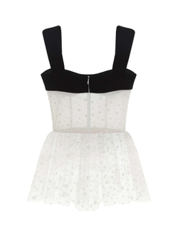 Топ в горох с баской