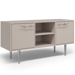 Тумба под ТВ Арт Колор matte 117см Стайл Сильвер Серый агат матовый