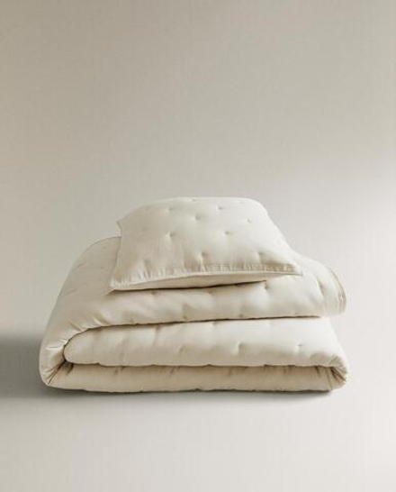 Zara Home покрывало из полиэстера, бежевый